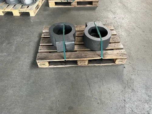 Fertige Sandguss-Teile (Schneckengehäuse) gegossen mit CNC-gefrästem Styropormodell