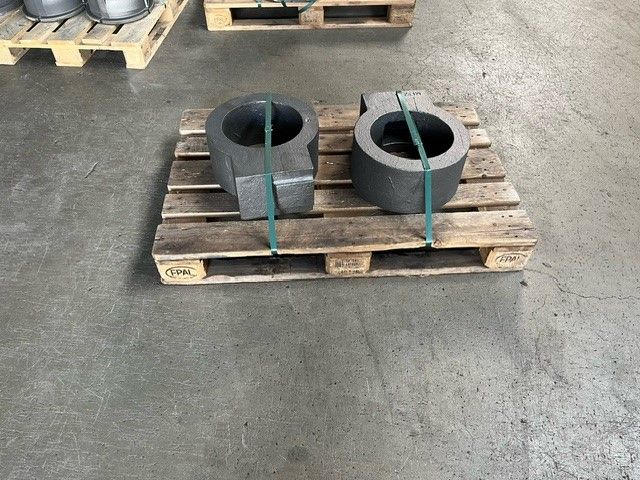 Fertige Sandguss-Teile (Schneckengehäuse) — gegossen mit CNC-gefrästem Styropormodell